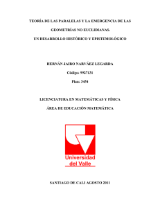 GEOMETRIA NO EUCLIDIANA