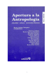 Apertura a la Antropología