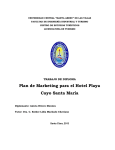 Plan de Marketing para el Hotel Playa Cayo Santa María