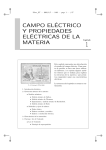 campo eléctrico y propiedades eléctricas de la materia