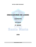 indicadores de logro - Colegio Santa Maria