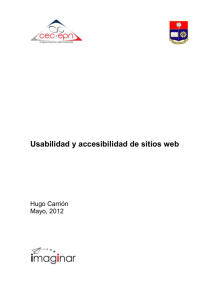 Usabilidad y accesibilidad de sitios web