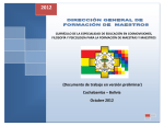 (Documento de trabajo en versión preliminar) Cochabamba