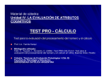 test pro - cálculo