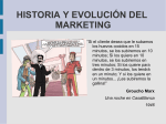 HISTORIA Y EVOLUCIÓN DEL MARKETING