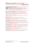Key Terms and People/Personas y palabras clave