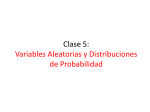 Clase 5: Variables aleatorias y distribuciones de probabilidad