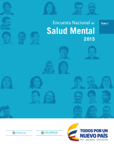 Encuesta Nacional de Salud Mental 2015 Tomo I