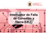 Interruptor de Falla de Conexión a Tierra (IFT)