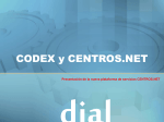 CODEX y CENTROS.NET