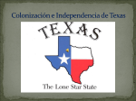 Colonización e Independencia de Texas