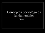 Conceptos Sociológicos fundamentales