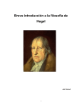 Breve introducción a la filosofía de Hegel