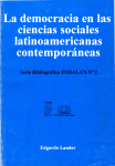 La democracia en las ciencias sociales latinoamericanas