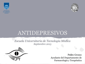 antidepresivos - Departamento de Farmacología y Terapéutica