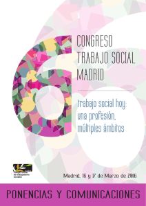 congreso trabajo social madrid - Colegio Oficial de Trabajadores