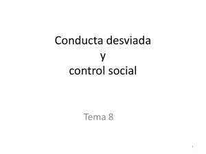 Conducta desviada y control social
