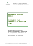 Modelo de Informe Social y el Modelo de Plan Individual de