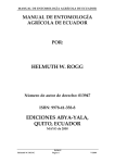 PREFACIO Manual de Entomología Agrícola de Ecuador