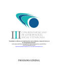 programa general - IV Congreso Mexicano de Antropología Social y