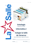 Antología Informática I Colegio la Salle de Veracruz