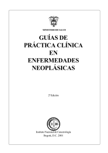 guías de practica clinica en enfermedades neoplásicas