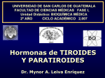 Hormonas de TIROIDES Y PARATIROIDES
