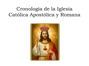 Cronología de la Iglesia Católica Apostólica y