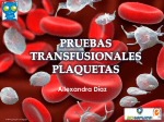 pruebas transfusionales plaquetas