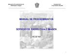 manual de procedimientos servicio de radiología e imagen