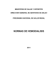 normas de hemodialisis - Programa Nacional de Salud Renal