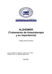 ALZHEIMER (Tratamiento de kinesioterapia y su importancia)