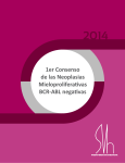 1er Consenso de las Neoplasias Mieloproliferativas BCR